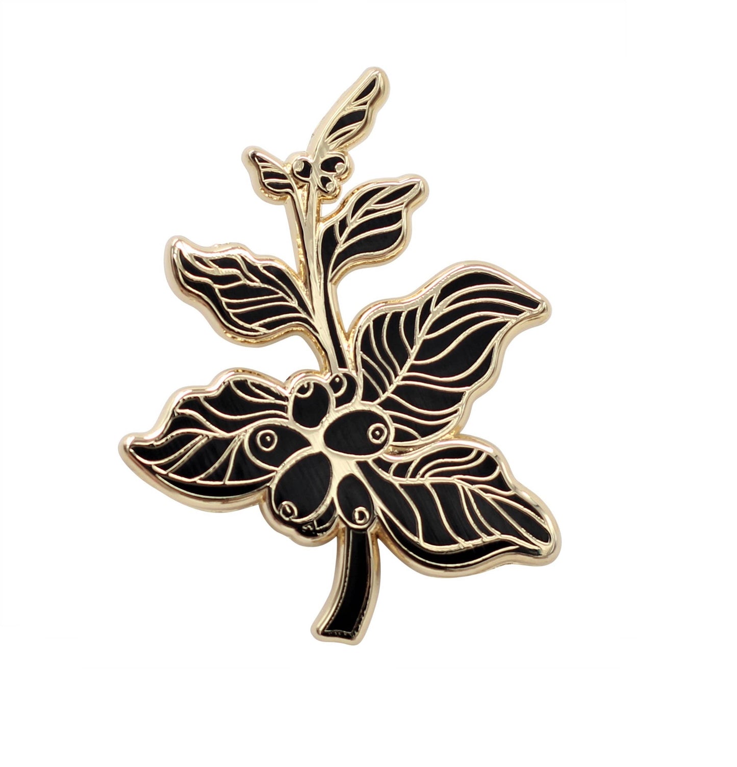 Image of Real Sic Coffee Berries (B&G) Coffee Berry - Coffee Branch Lapel Pin Enamel Pins