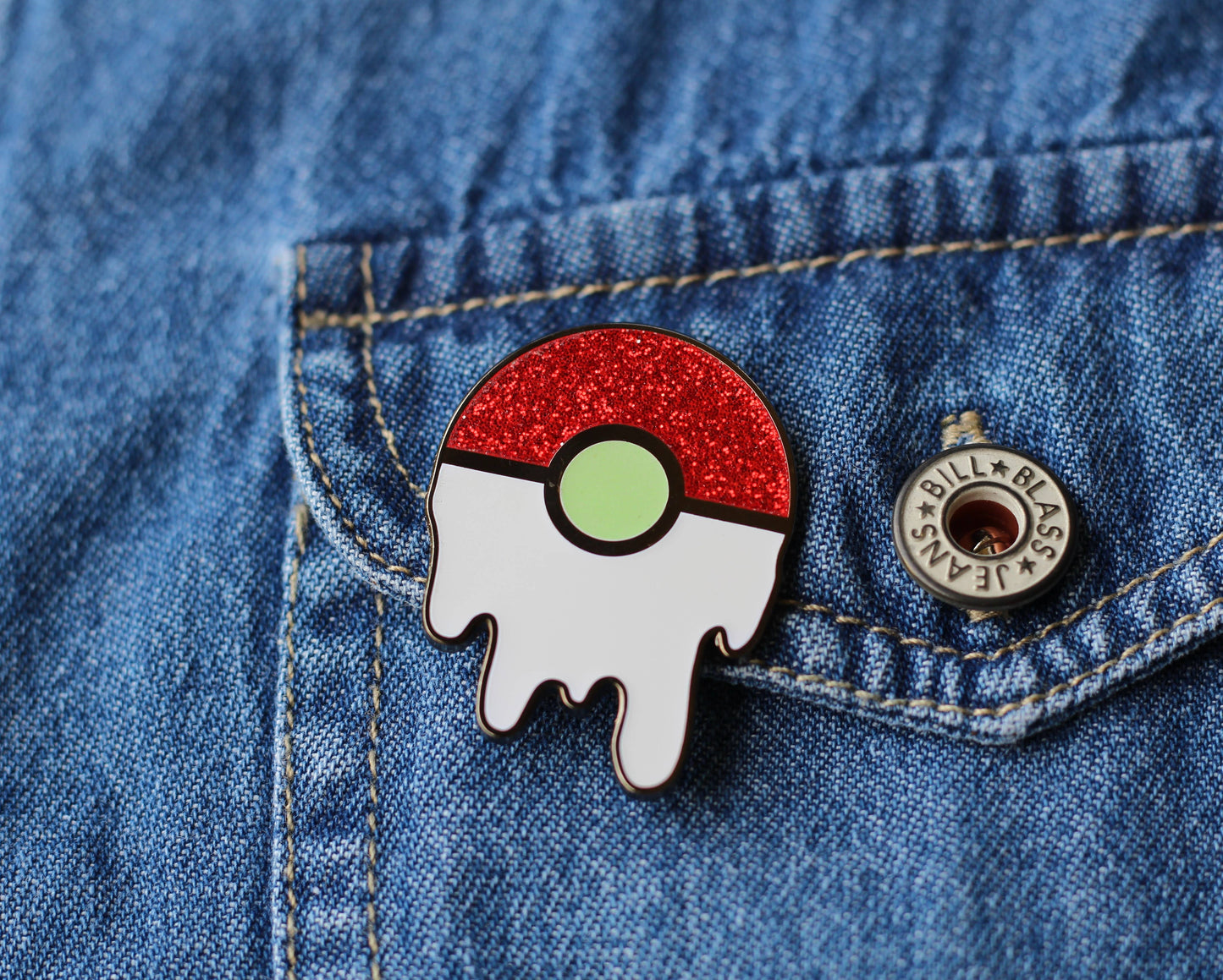 Image of Real Sic Pokemon Go Enamel Pin(glitter) Pokemon Go Enamel Pin