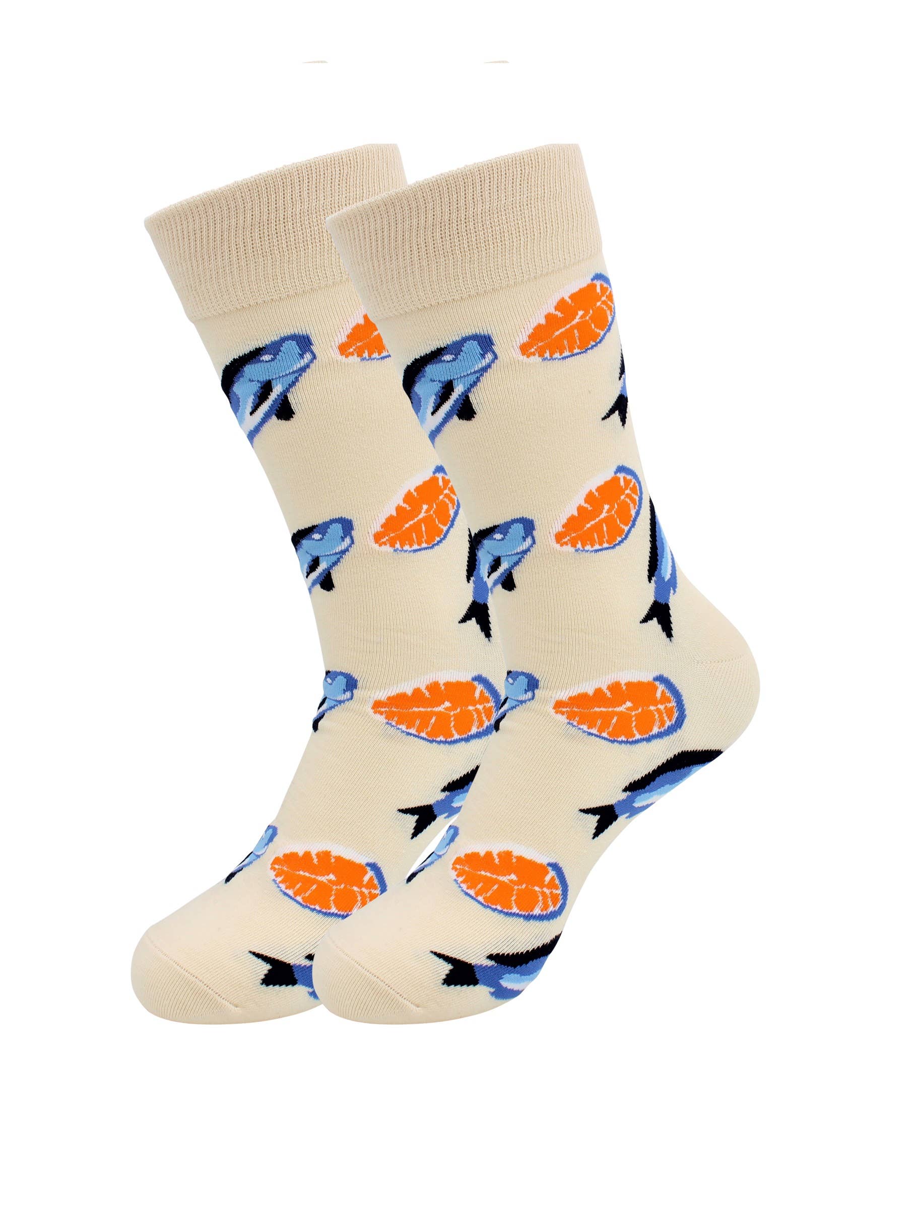 Sick Socks Salmon Food Industry Casual Dress Socks Olie's Gift & Ship Sick Socks Salmon Food Industry Casual Dress Socks Olie's Gift & Ship