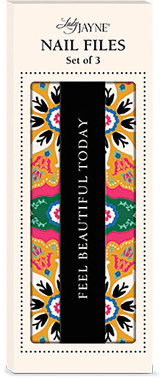Lady Jayne - Emery Board Set of 3 GLOBAL GARDEN BLACK