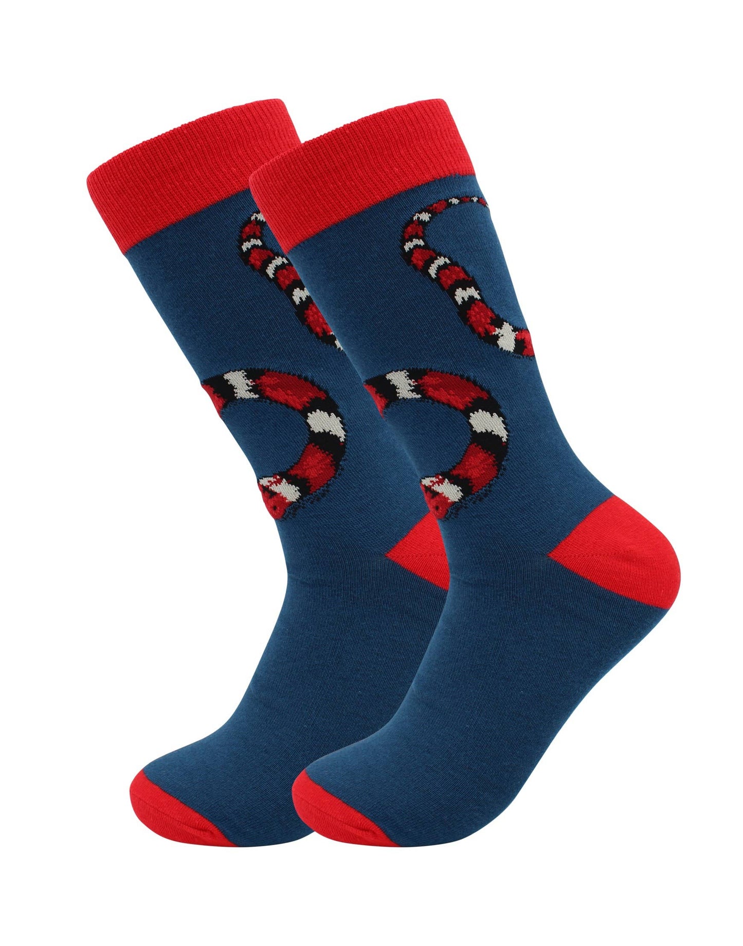 Image of Real Sic Snake Animal Socks - Fox, Koala, Sloth, Kangaroo Cotton Fun Socks