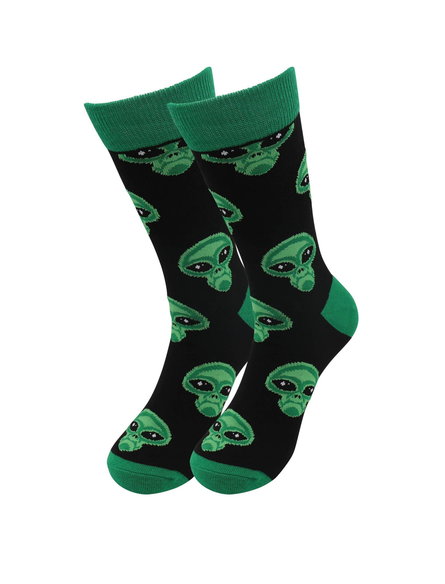 Image of Real Sic Alien Horror Socks - Skull, Alien , Cotton Crew Happy Socks