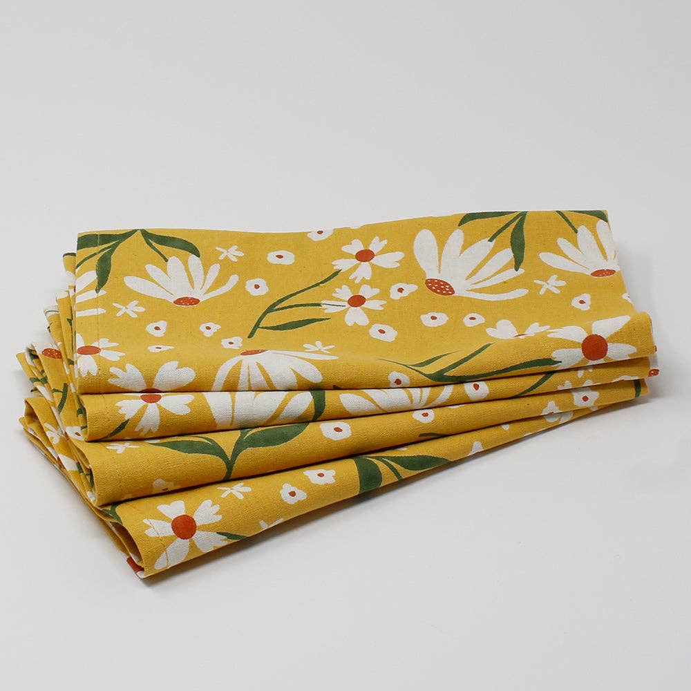 Mahogany Daisy, Napkin S/4: Multi / Napkins
