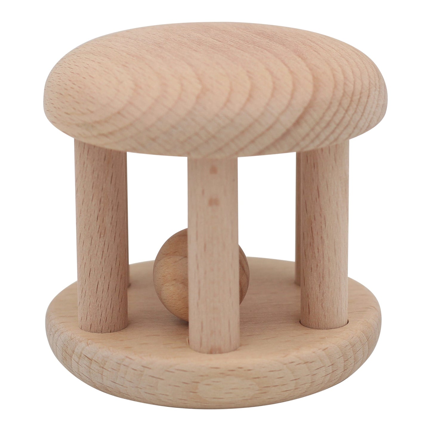 6 Pieces Sensory Development Wooden Baby Toys Set Montessori Wood Teething Toys Rattles for Babies 0-3 Years