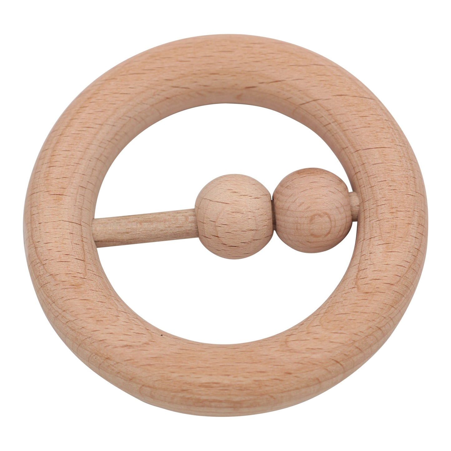 6 Pieces Sensory Development Wooden Baby Toys Set Montessori Wood Teething Toys Rattles for Babies 0-3 Years