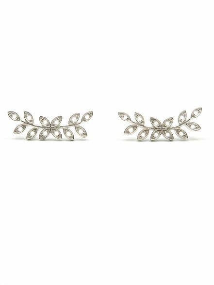 Fair Anita - Dainty Branches Studs - Silver