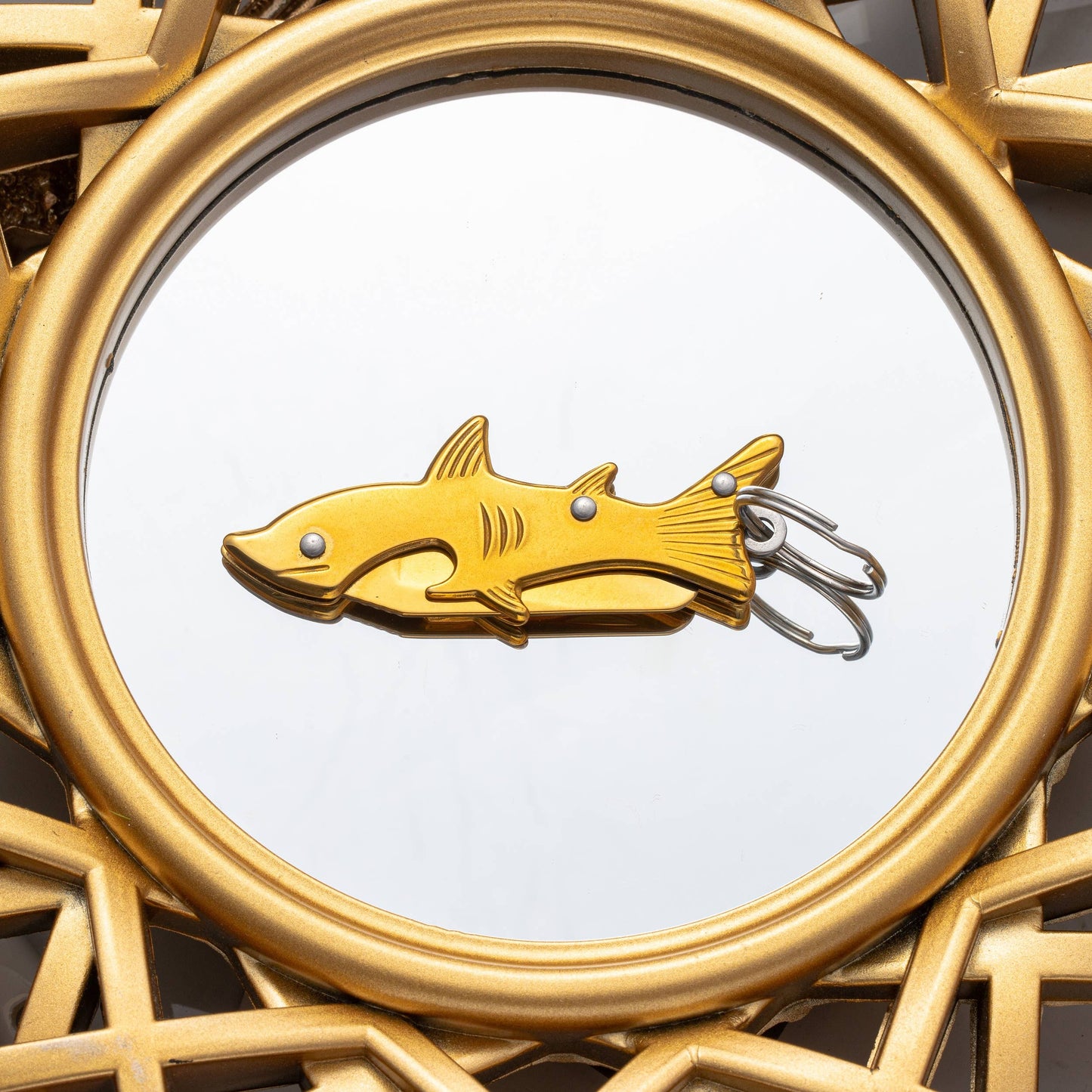 Image of Real Sic Gold Mini Folding EDC Knife Keychain – Utility Pocket Fish Knife