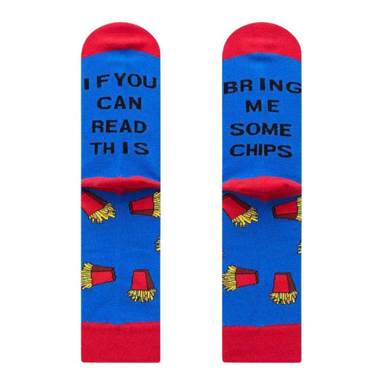 Image of Real Sic Bring Me Some Chips Sick Socks Casual Dress - Bring Me Socks - for Men and Women