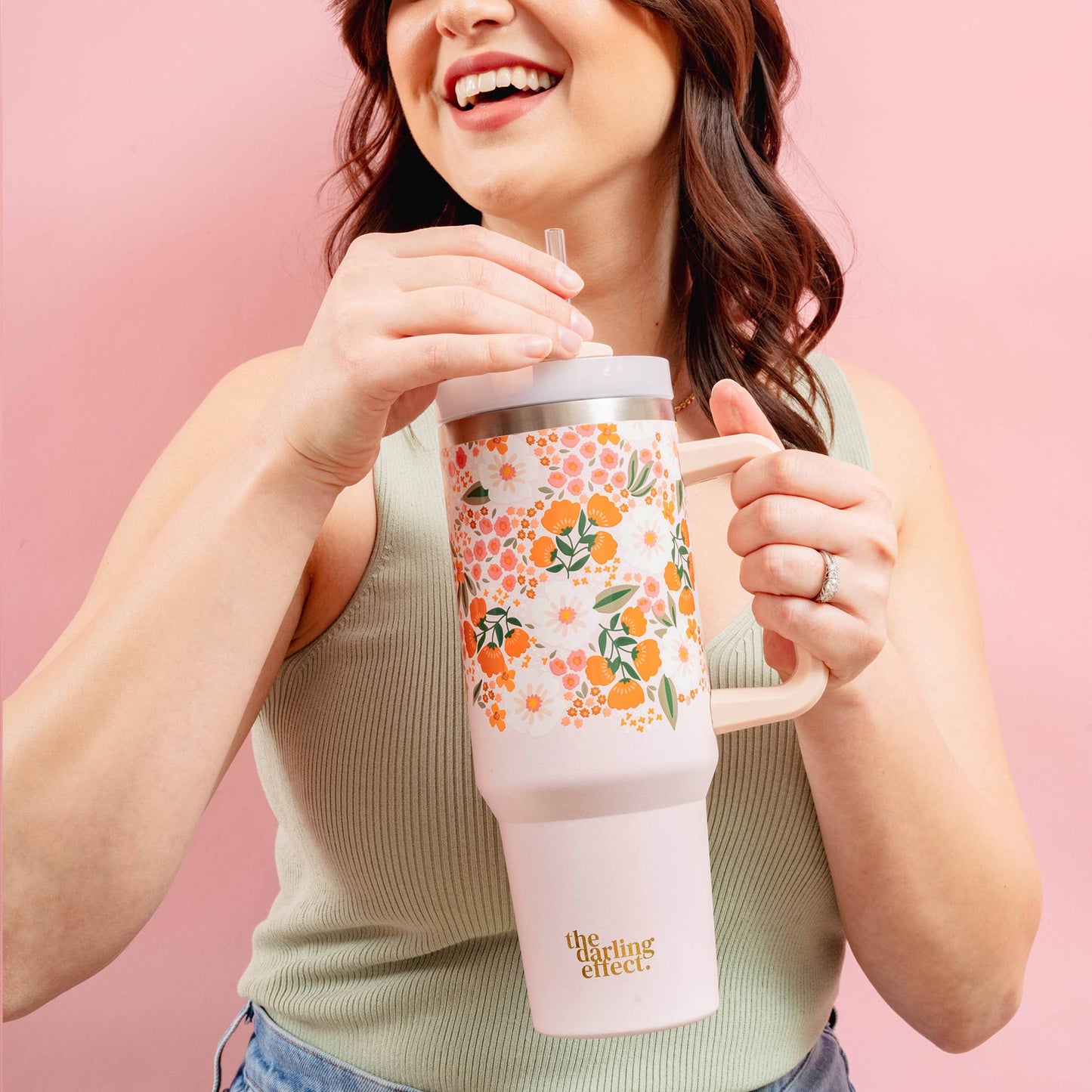 The Darling Effect - 40oz Take Me Everywhere Tumbler - Sweet Meadow