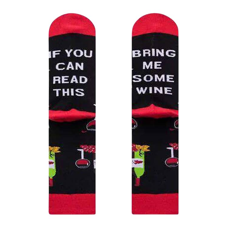 Image of Real Sic Bring me some Wine Sick Socks Casual Dress - Bring Me Socks - for Men and Women