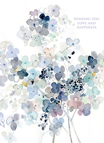 Wedding card Hydrangea