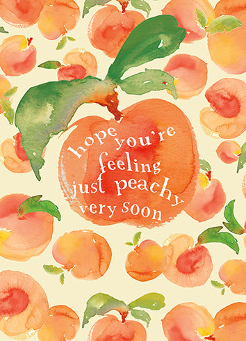 GET WELL CARD PEACHY