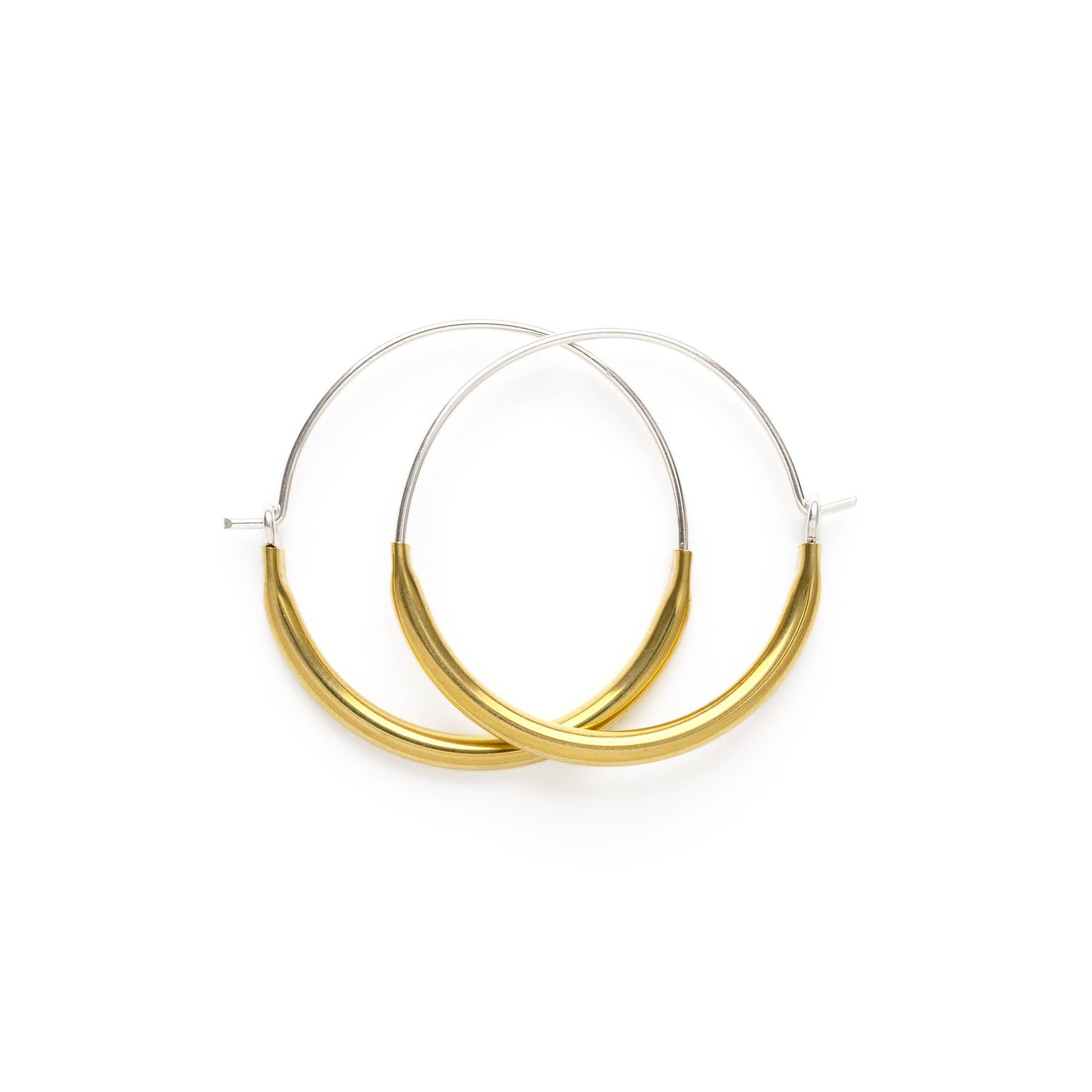 Mind's Eye Design - Tube Hoops- Brass- Small