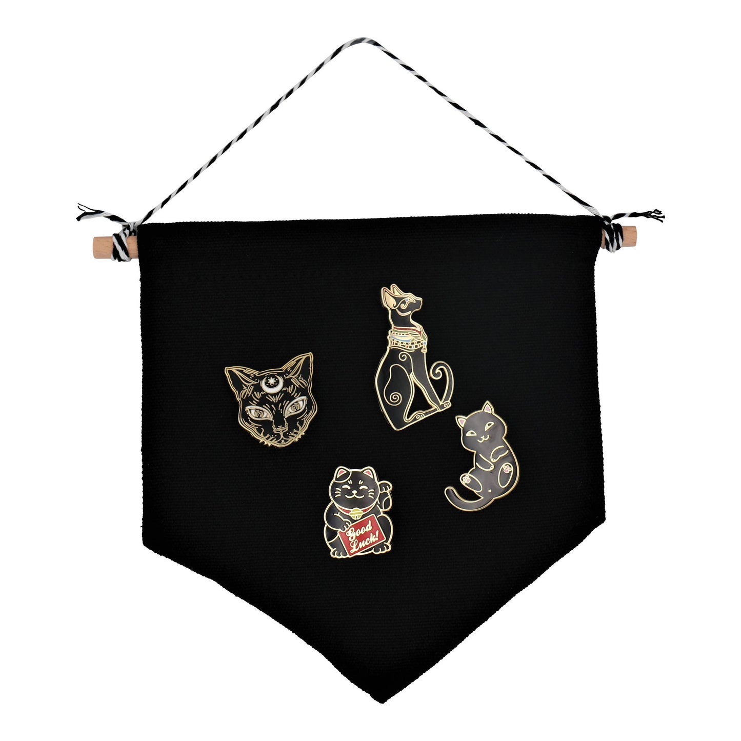 Image of Real Sic Small(Black) Pin Display Canvas – Wall Decoration Banners (Camp Flag)