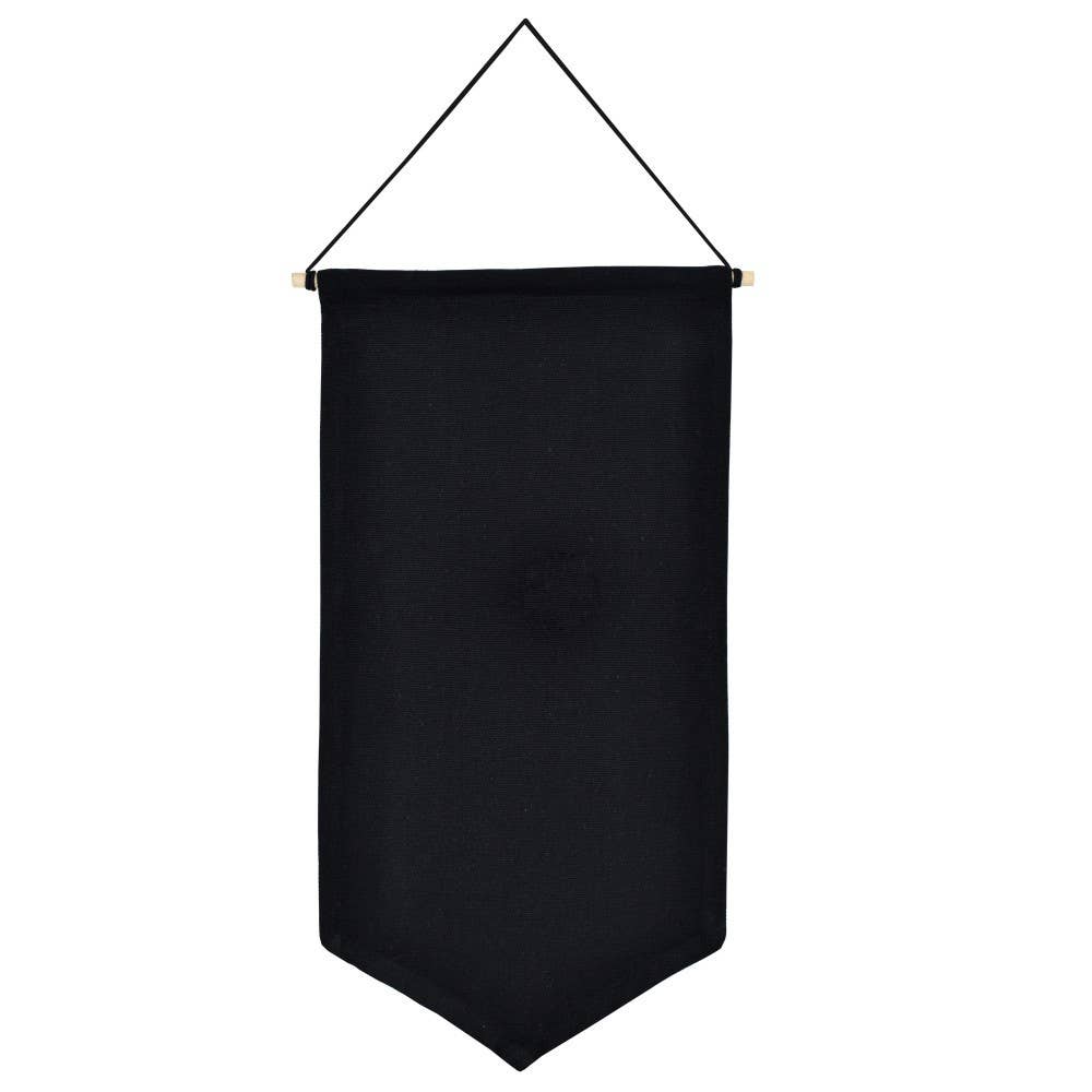 Image of Real Sic Large Plus 17*8.6inch (Black) Pin Display Canvas – Wall Decoration Banners (Camp Flag)