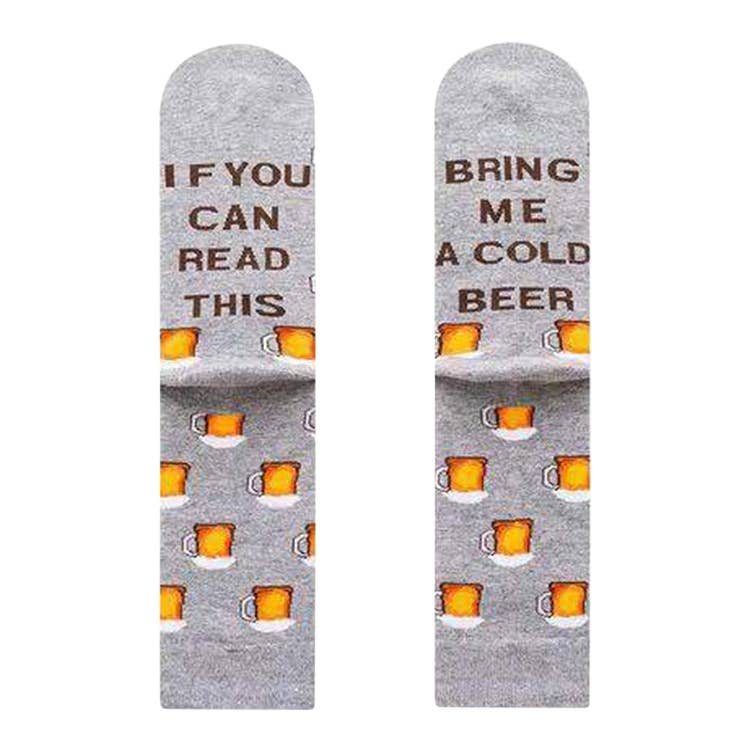 Image of Real Sic Bring me cold beer Sick Socks Casual Dress - Bring Me Socks - for Men and Women