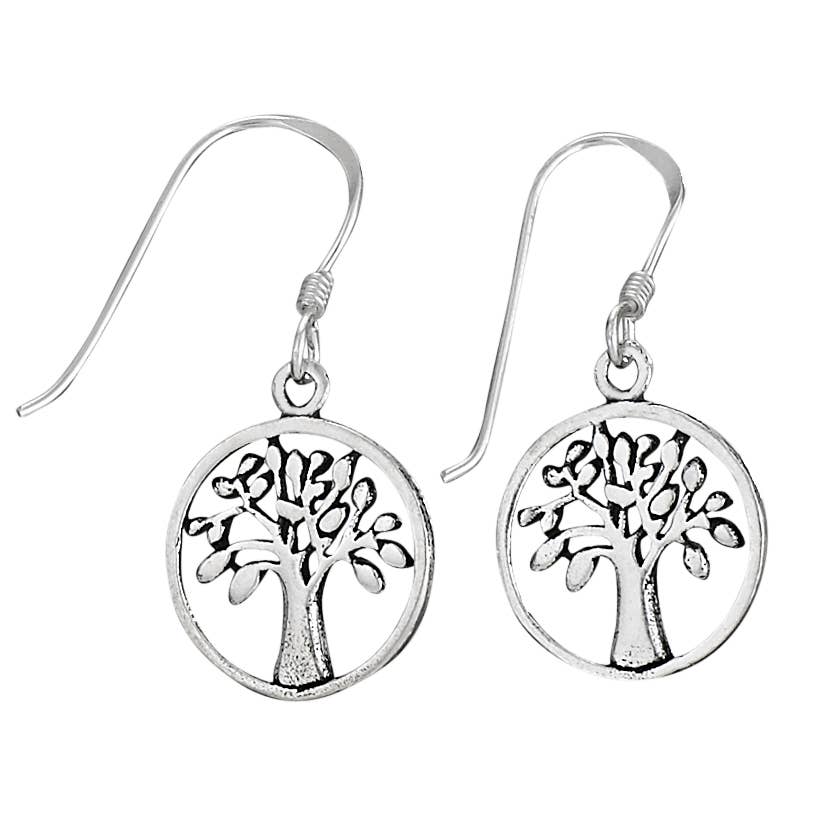 Tiger Mountain Jewelry - Amazing Apple Tree Sterling Silver Dangle Earrings