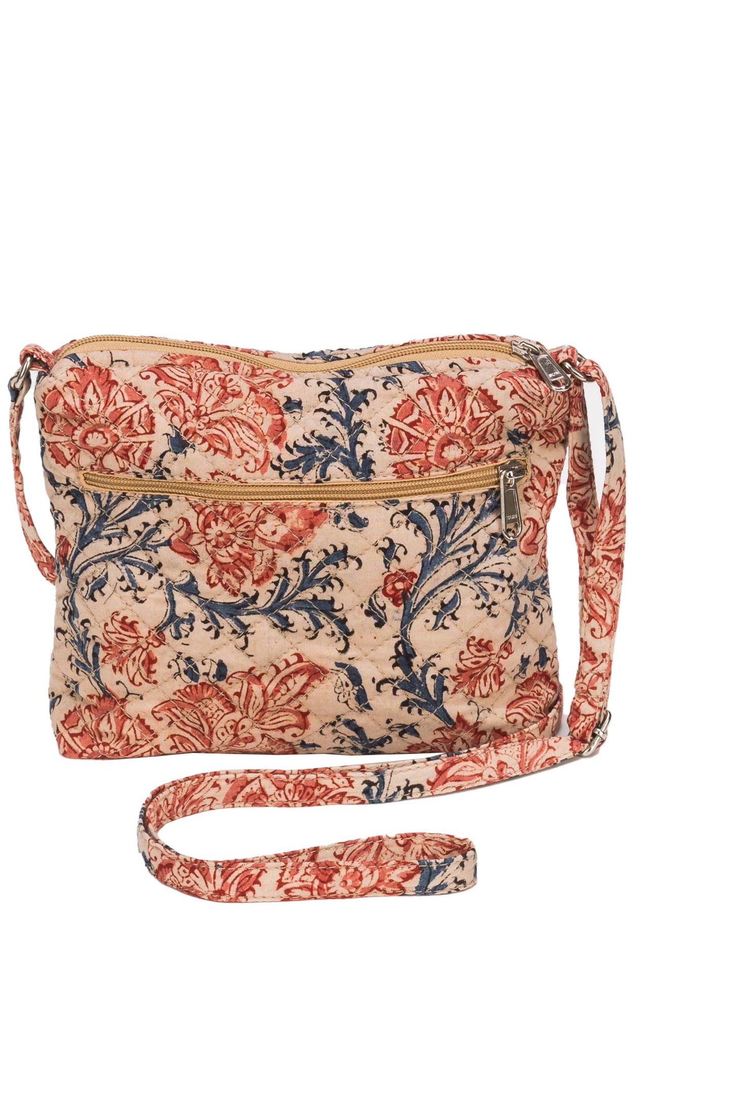 White Lotus Fashions - KK4003 "Kinara" Crossbody Bag - Pink Flowers (KK4003)