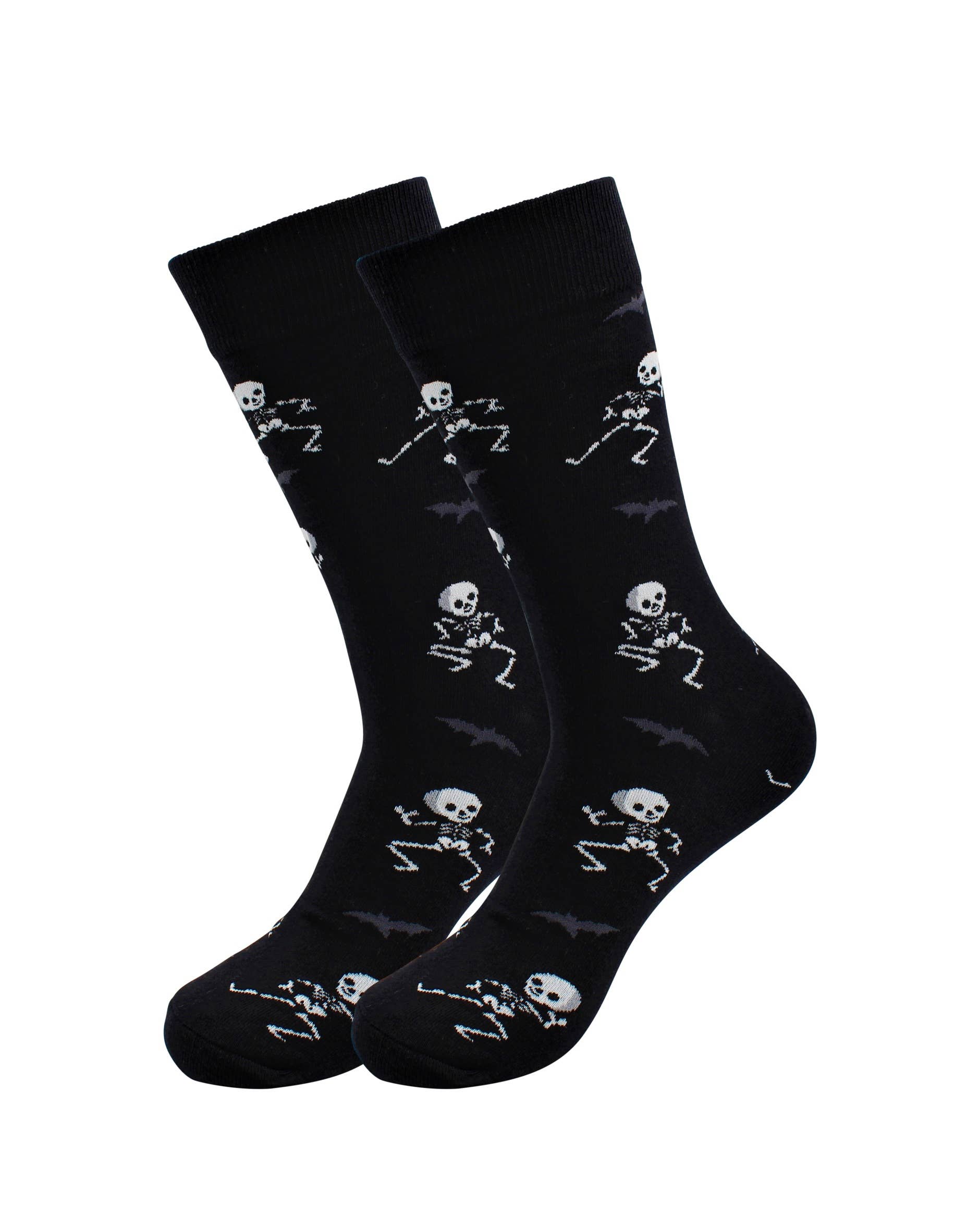 Image of Real Sic Dancing Skeleton Halloween / Horror Funny Skull Socks - Dancing Skeleton