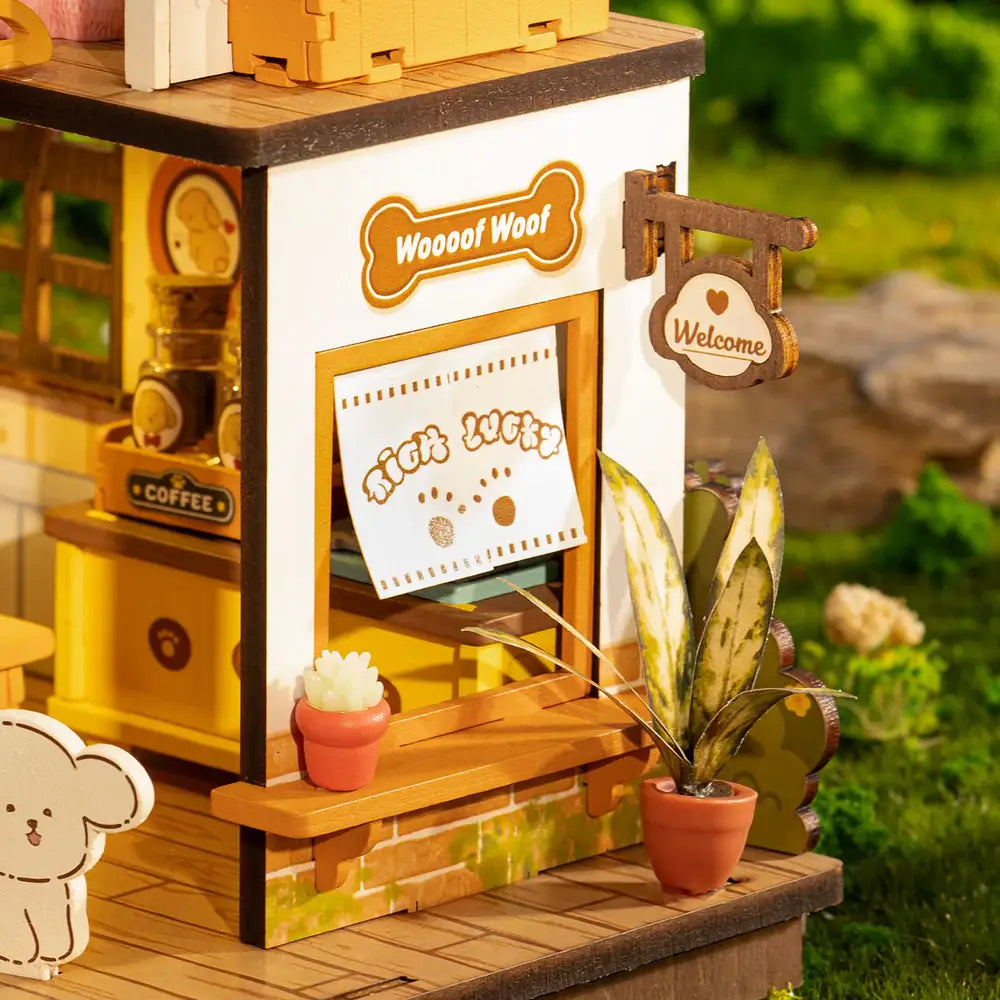 Robotime - DG169 Puppy's Cozy Villa Rolife DIY Miniature House Puzzles
