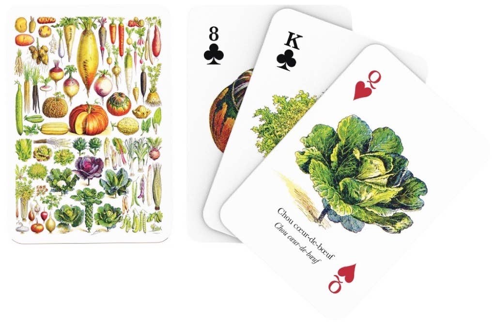 New York Puzzle Company - Vegetable Playing Cards Single Standard Deck