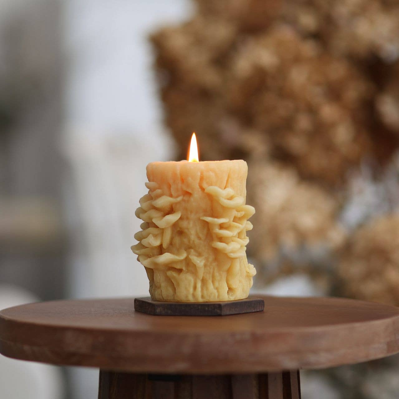 Big Dipper Wax Works - Mushroom Candles – 100% Pure Beeswax – 3 Styles