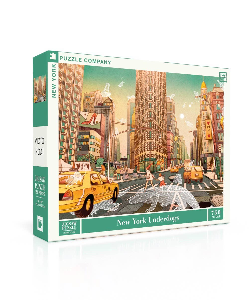 New York Puzzle Company - New York Underdogs - 750 Piece Jigsaw Puzzle
