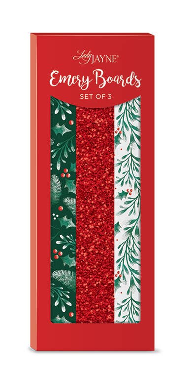 Lady Jayne - Glitter Emery Board Set Of 3 Snowy Sprigs