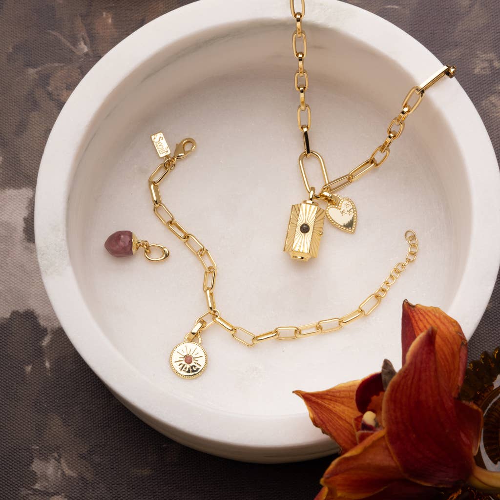 Scout Curated Wears - Interchangeable Charm Bracelet - Tourmaline/Healing/Gold