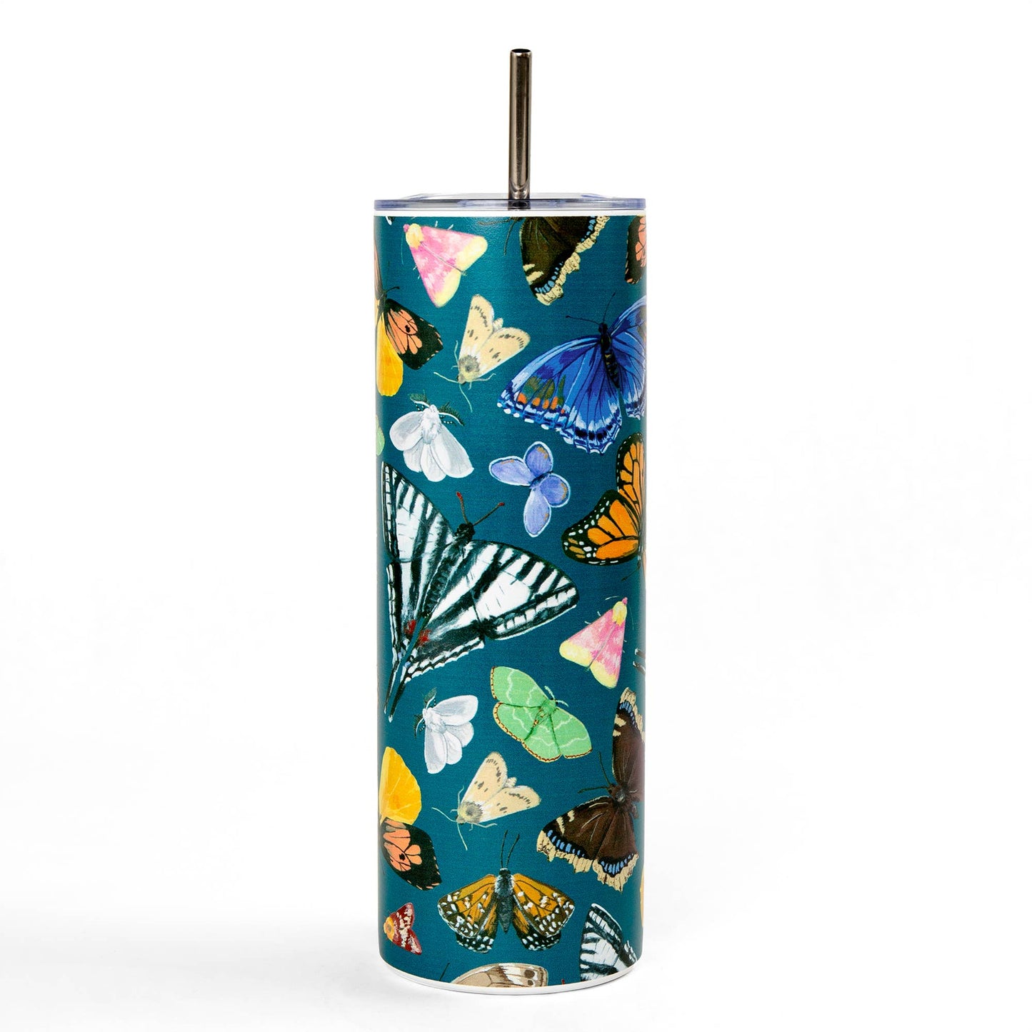 1canoe2 | One Canoe Two Paper Co. - Flutter Friend Butterfly 20oz Stainless Steel Skinny Tumbler