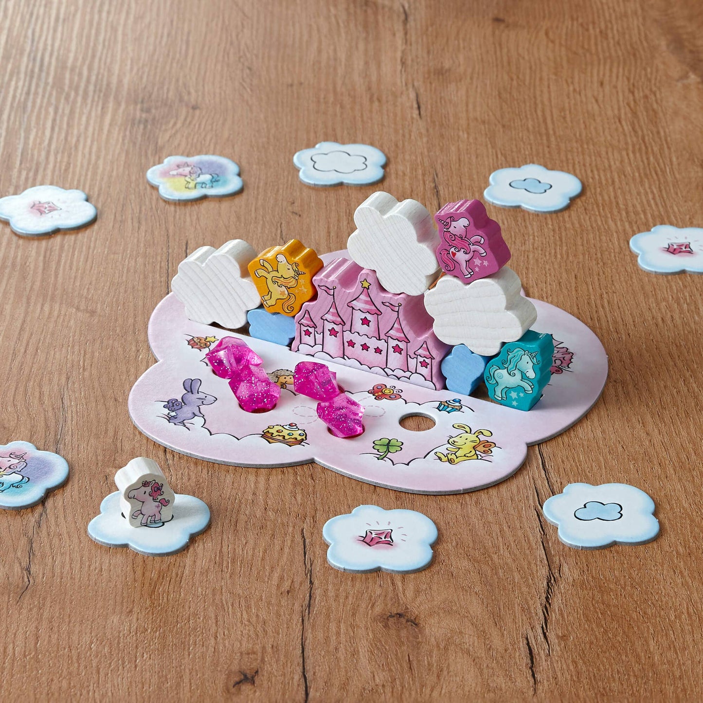 HABA USA - Unicorn Glitterluck – Cloud Stacking