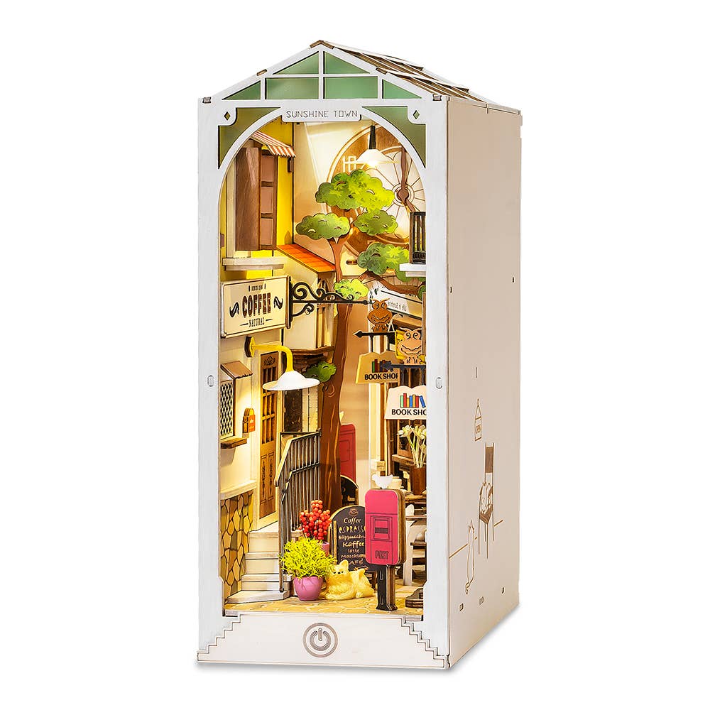 Robotime - TGB02 Rolife Sunshine Town DIY Book Nook Shelf Insert Kit