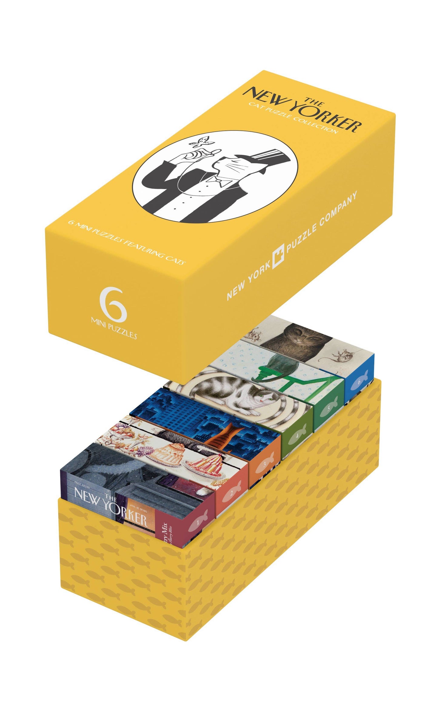 New York Puzzle Company - Cat Mini Puzzle Collector's Set - Set of 6 Mini Puzzle