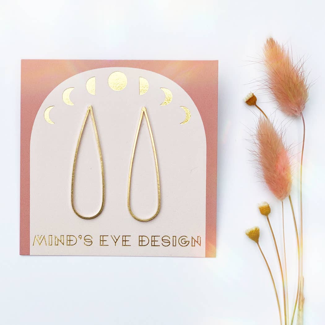 Mind's Eye Design - Teardrop Stud Earrings