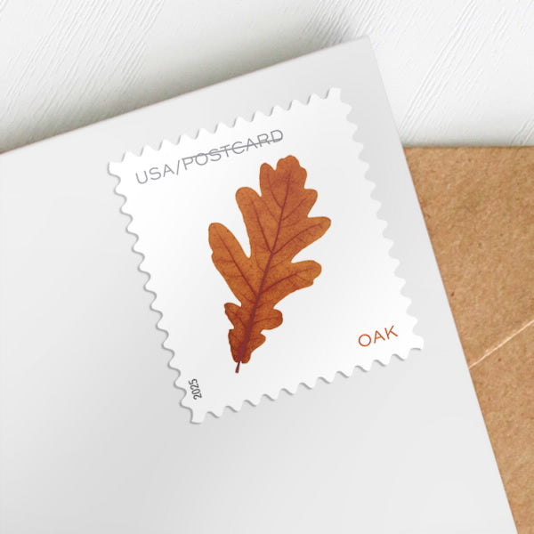 Vibrant Leaves Postcard Stamps, Sheet of 20