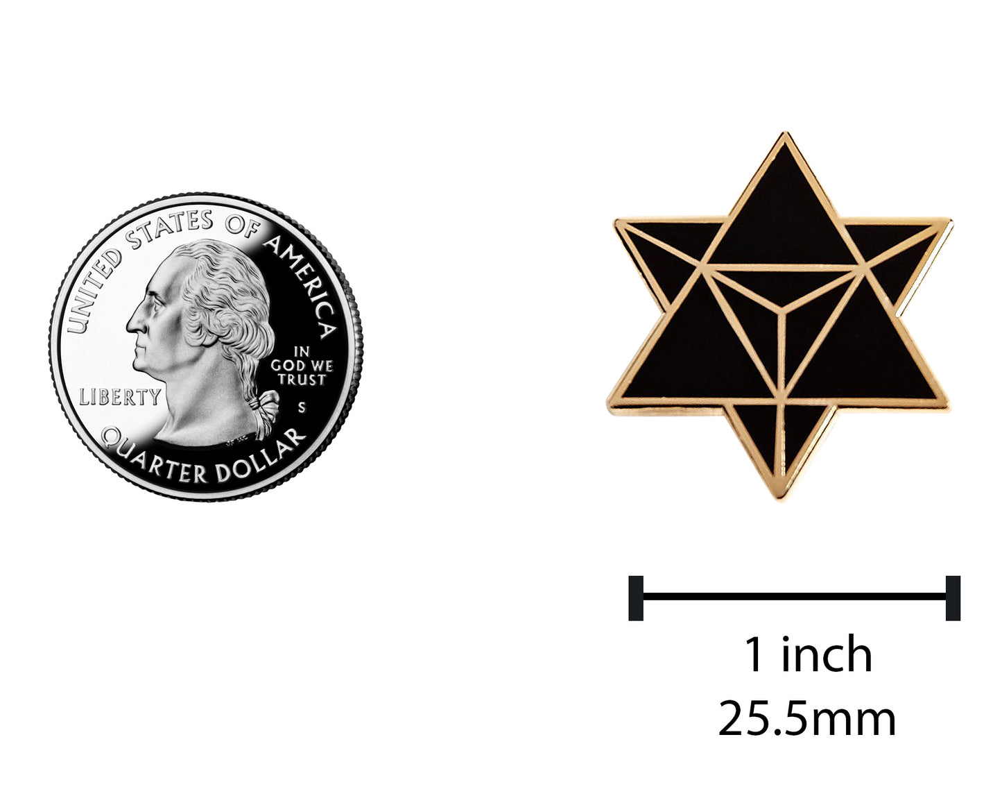 Star Merkaba / Star Tetrahedron – Enamel Pin for your Life