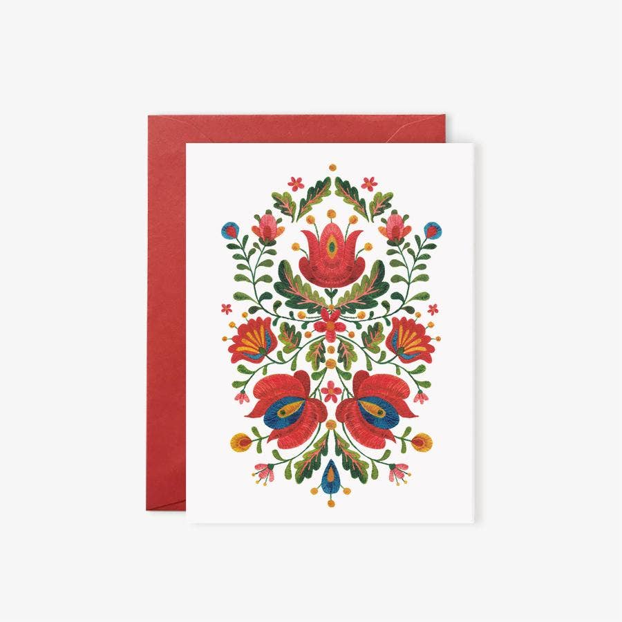 Botanica Paper Co. - FOLK EMBROIDERY | greeting card