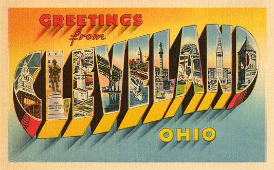 Found Image Press - Postcard OH-421 Greetings from Cleveland