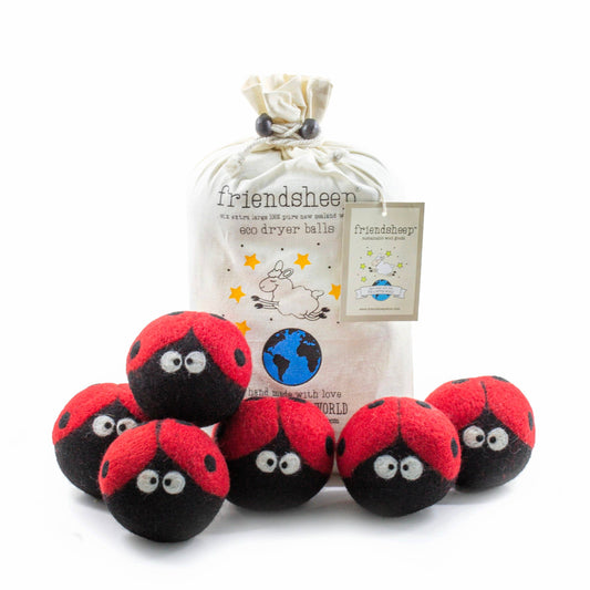 Friendsheep - Laundrybugs Eco Dryer Balls (LADYBUG)