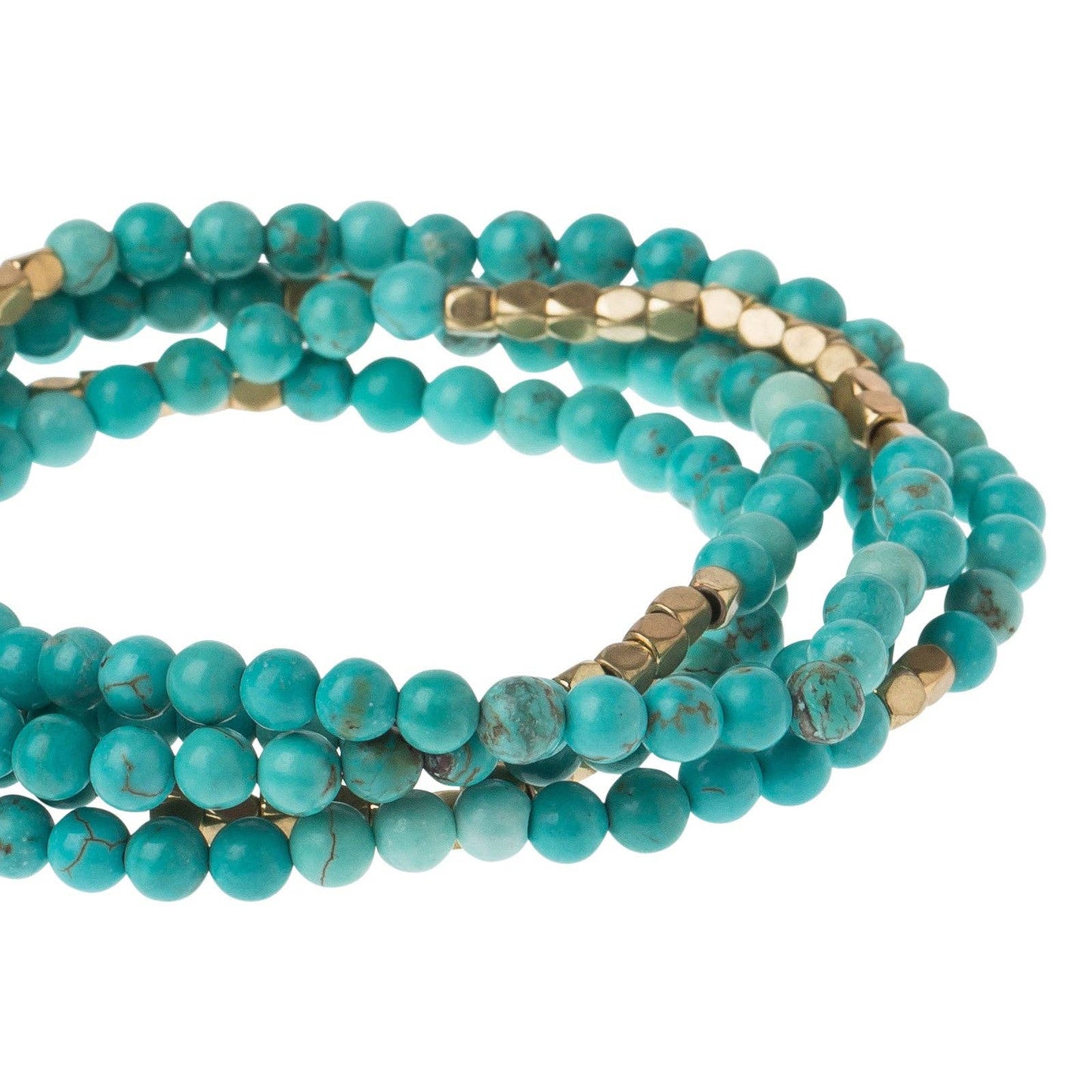 Scout Curated Wears - Stone Wrap: Turquoise/gold - Stone of the Sky