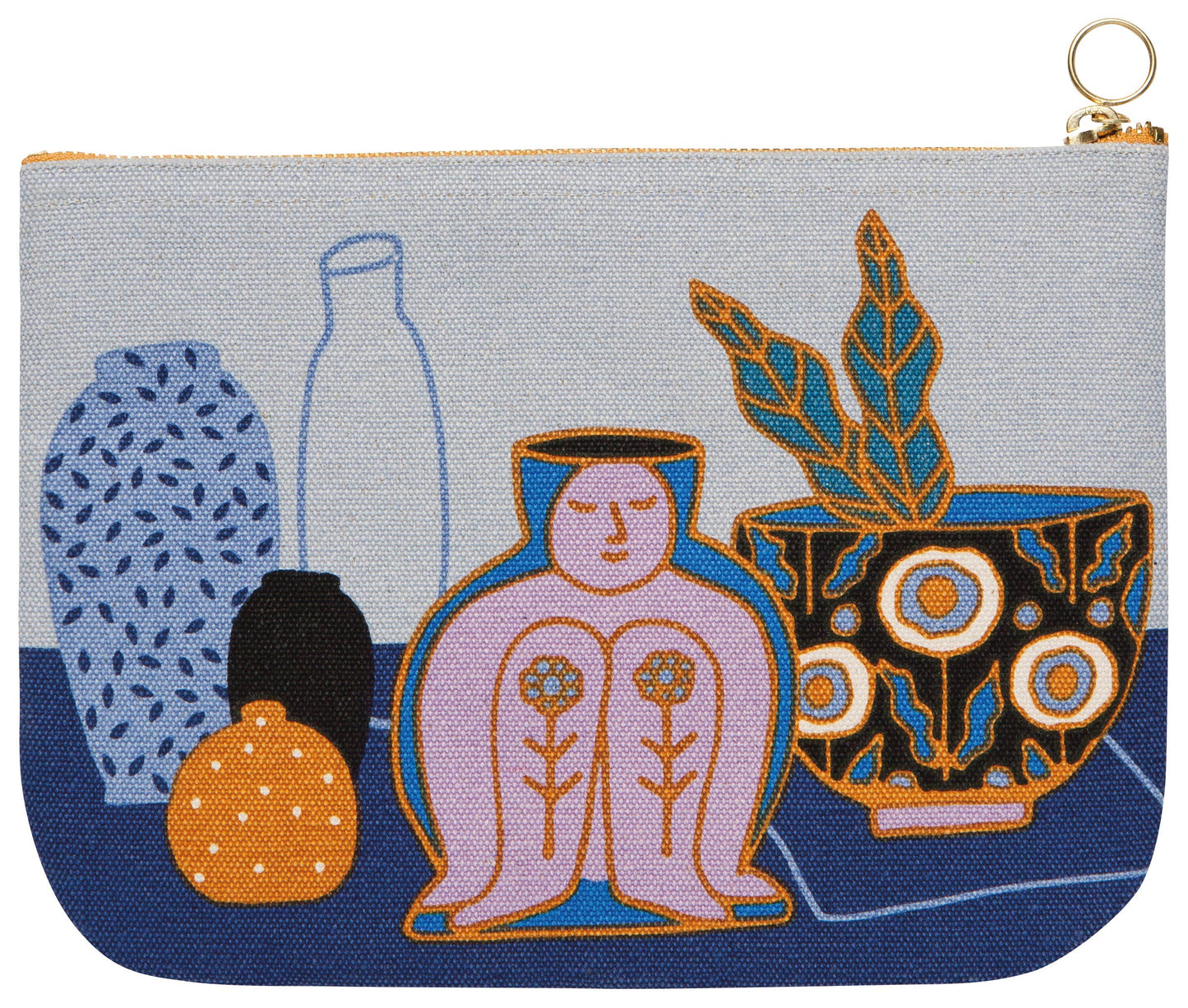 Danica Studio - Danica Studio Still Life Large Cotton Zipper Pouch