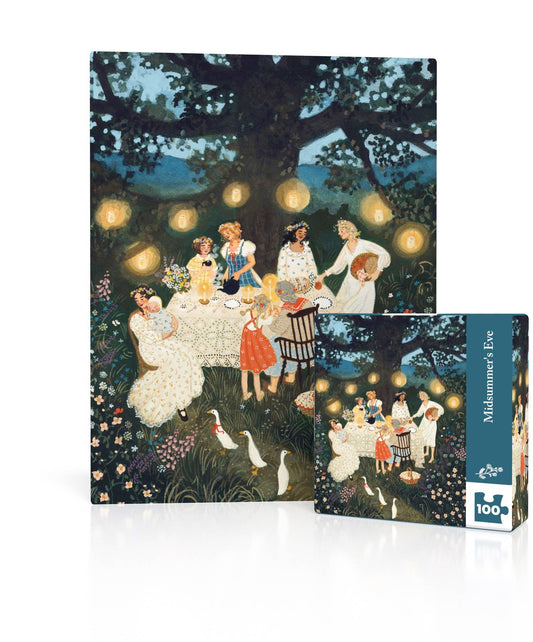 New York Puzzle Company - Midsummer's Eve Mini - 100 Piece Mini Puzzle