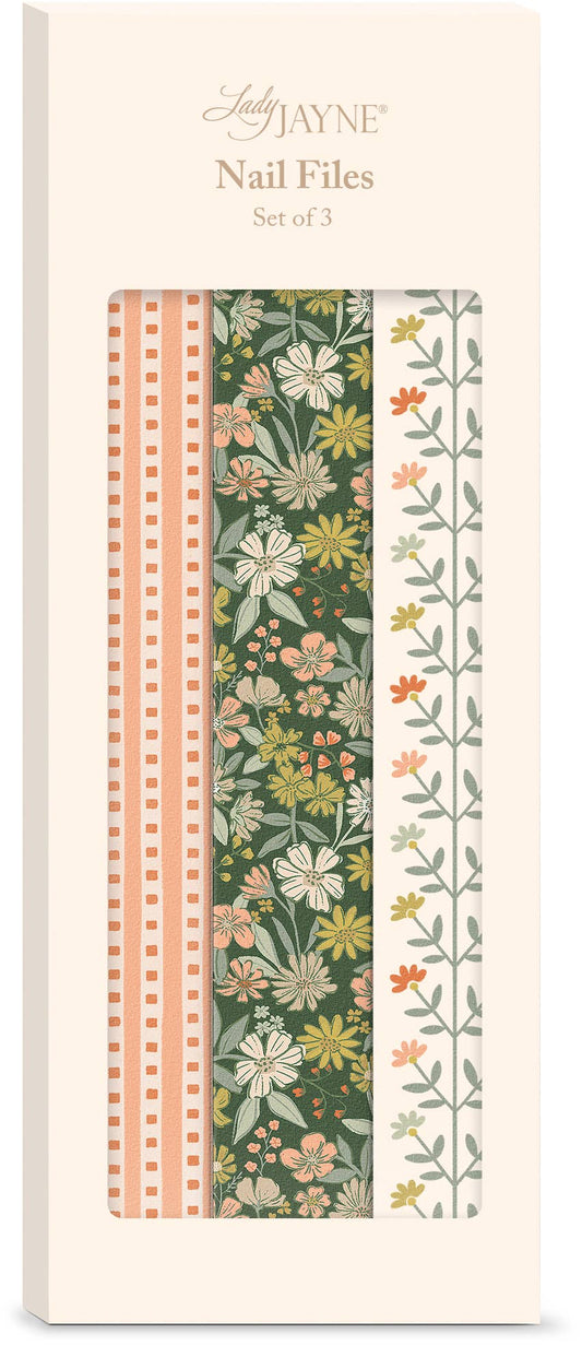 Lady Jayne - Forest Coral Floral Nail File Set