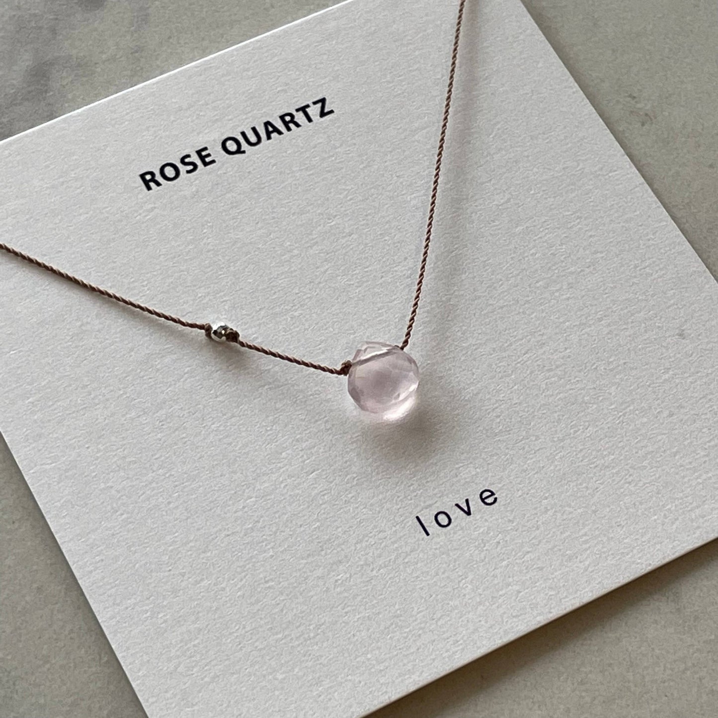 Soulsilk - Rose Quartz Necklace- Love