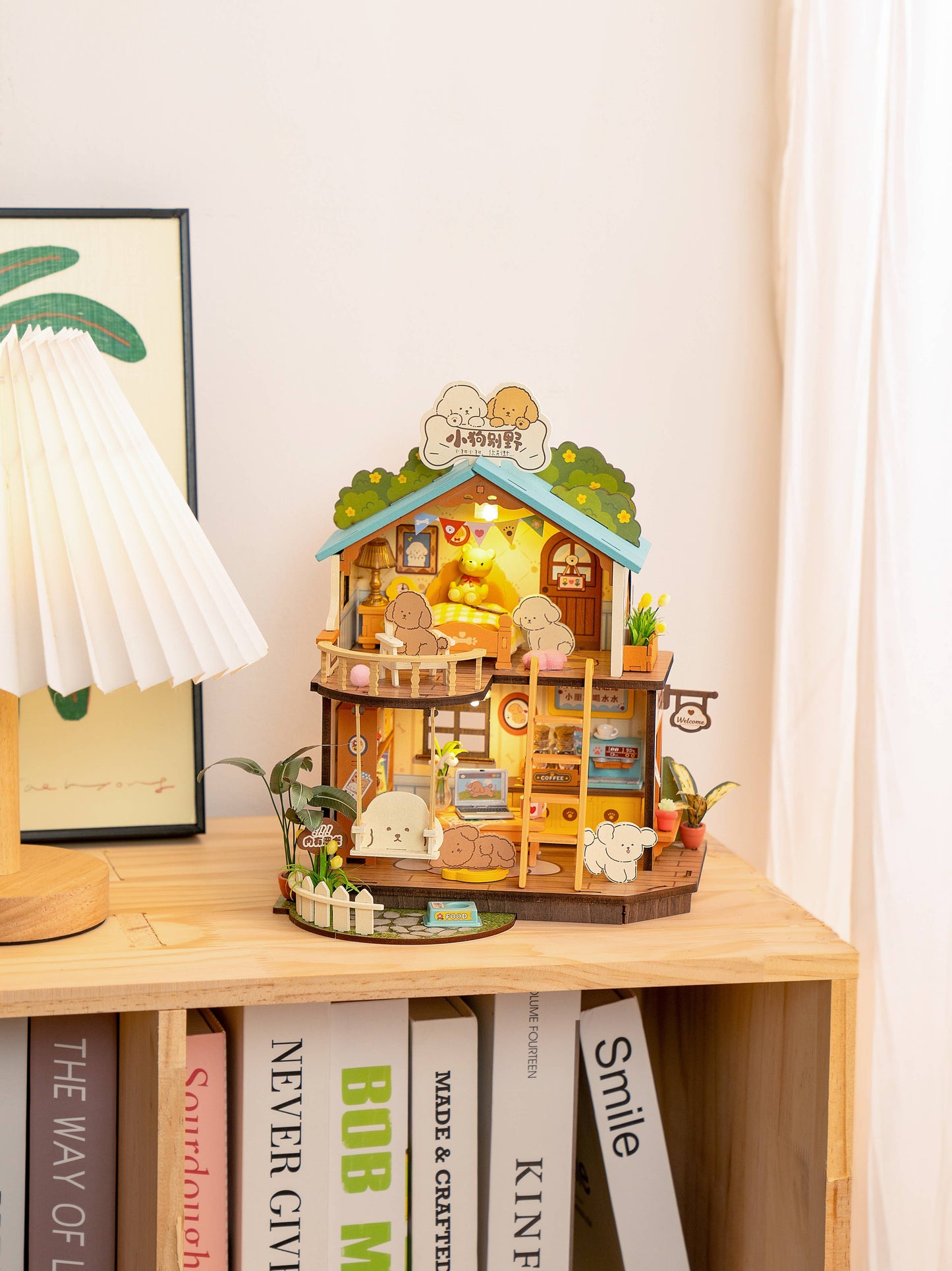 Robotime - DG169 Puppy's Cozy Villa Rolife DIY Miniature House Puzzles