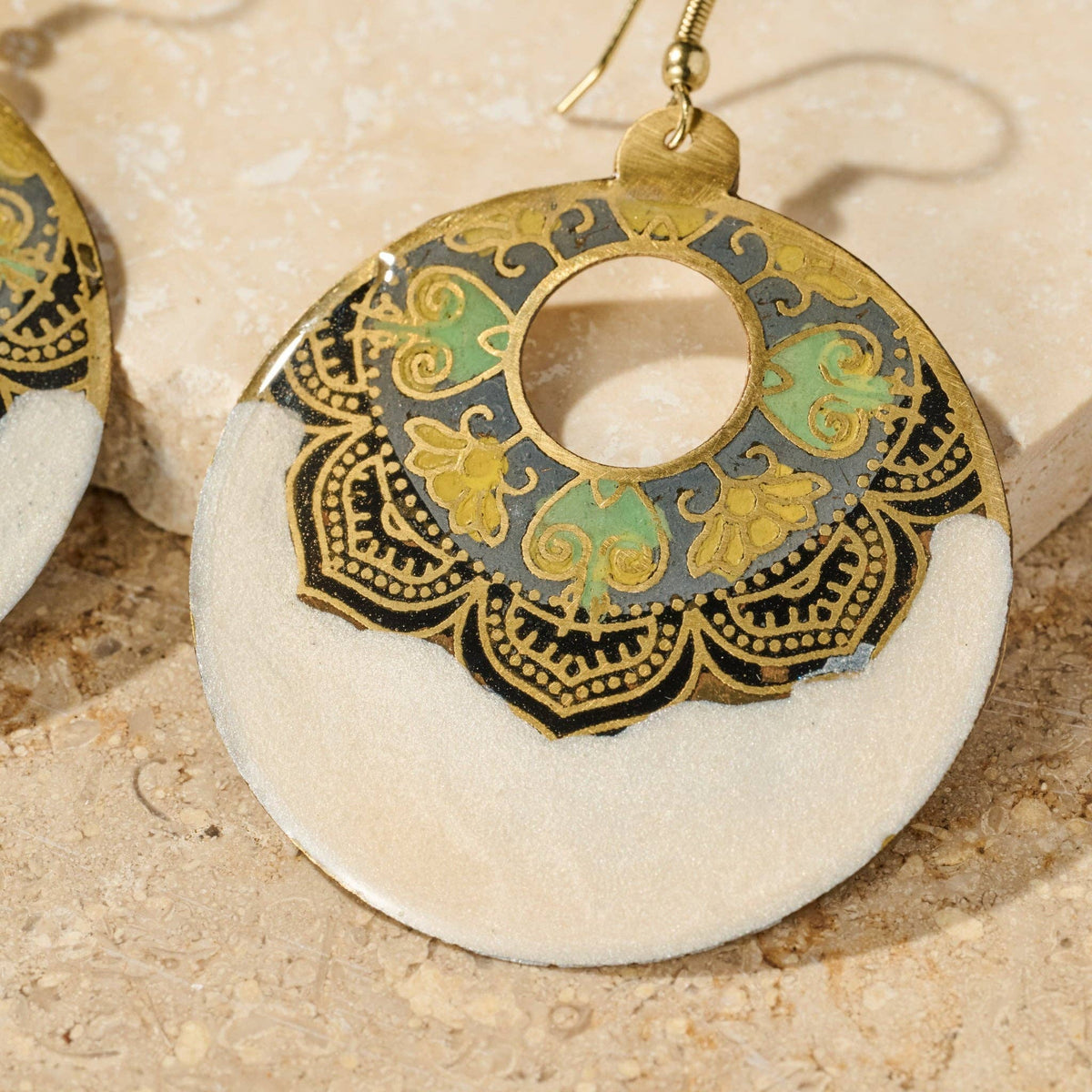 Ten Thousand Villages - Mandir Enamel Earrings