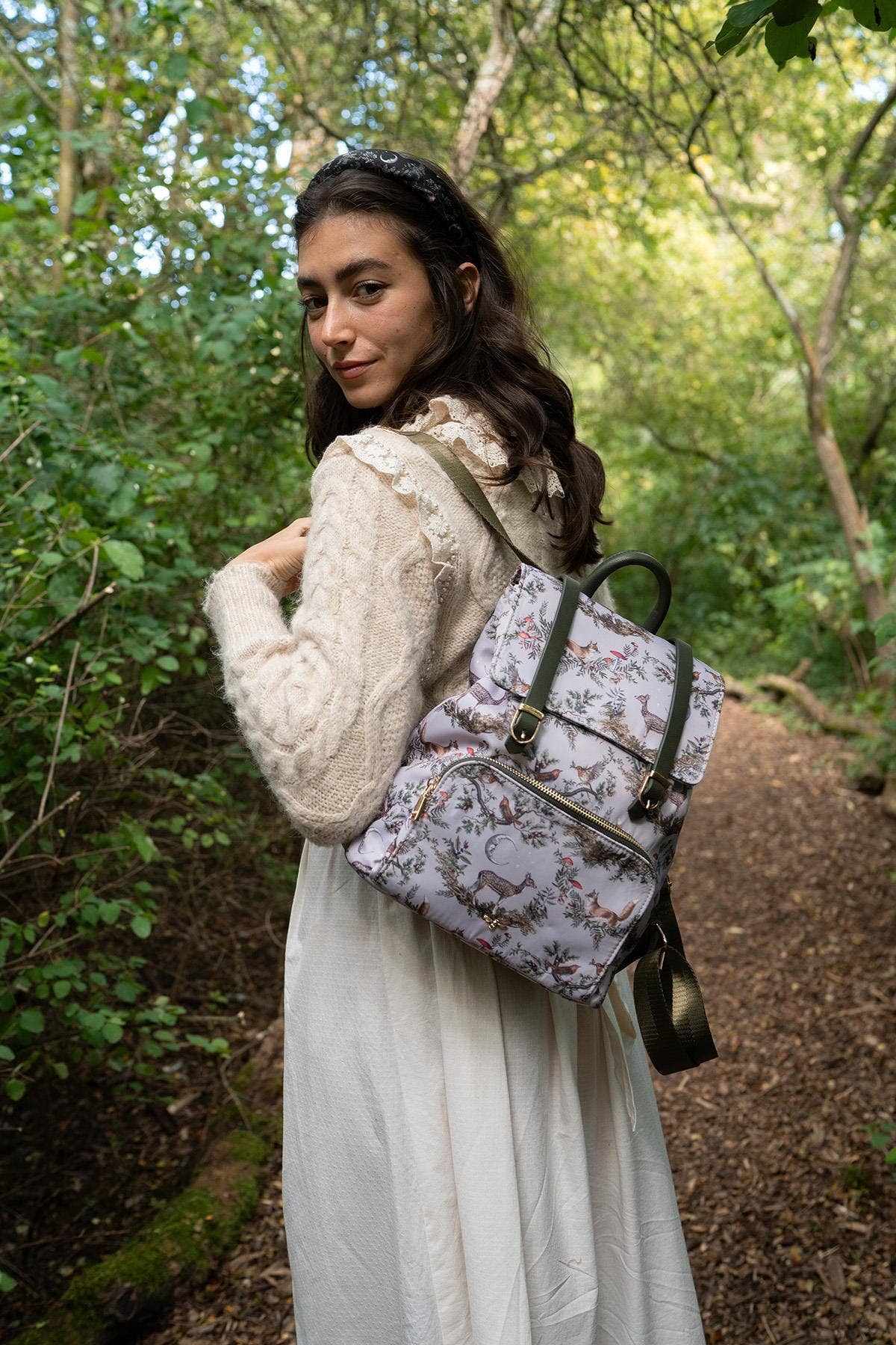 Fable England - FABLE A Night's Tale Woodland Mini Backpack - Crystal Grey