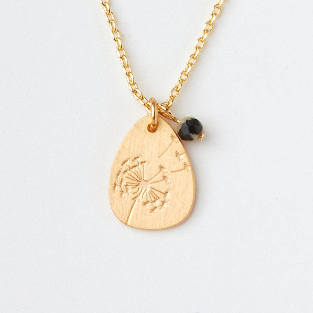 Scout Curated Wears - Stone Intention Charm Necklace - Dalmatian/Gold