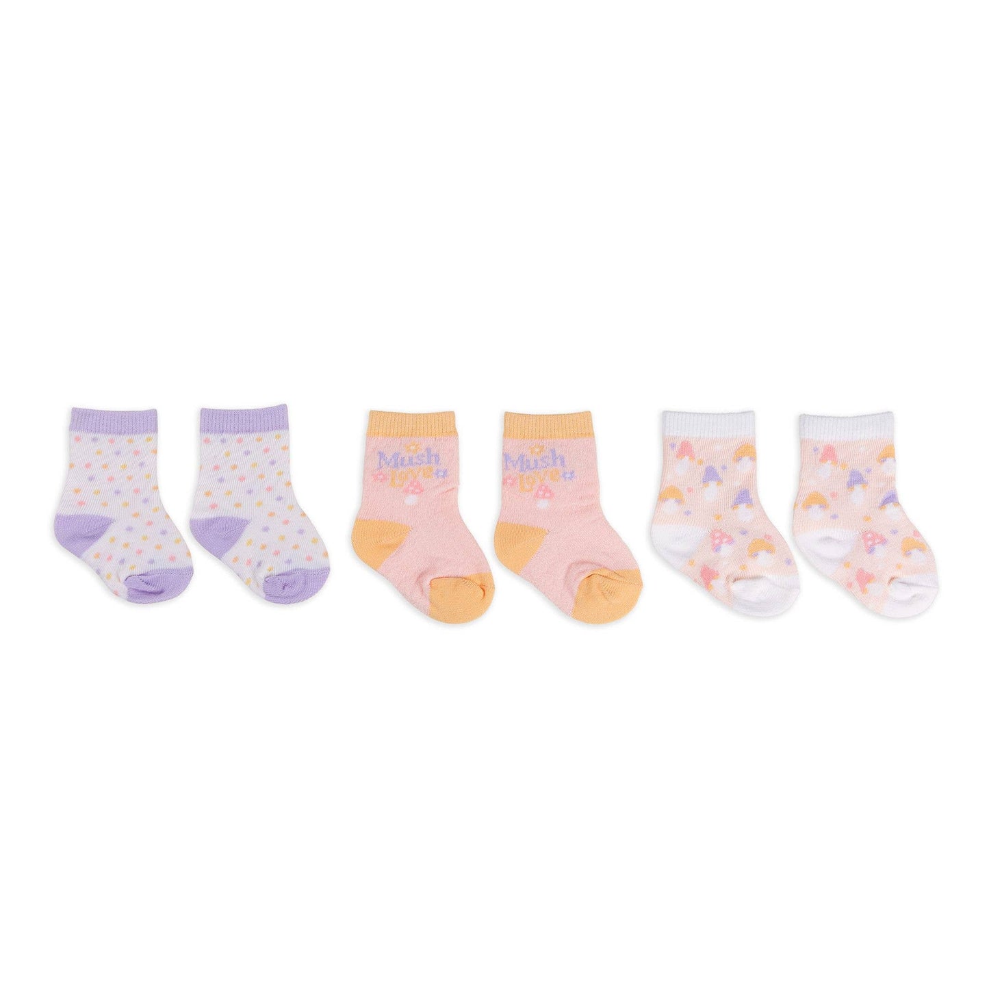 JuJuBe - Baby Socks Trio Mushy Love