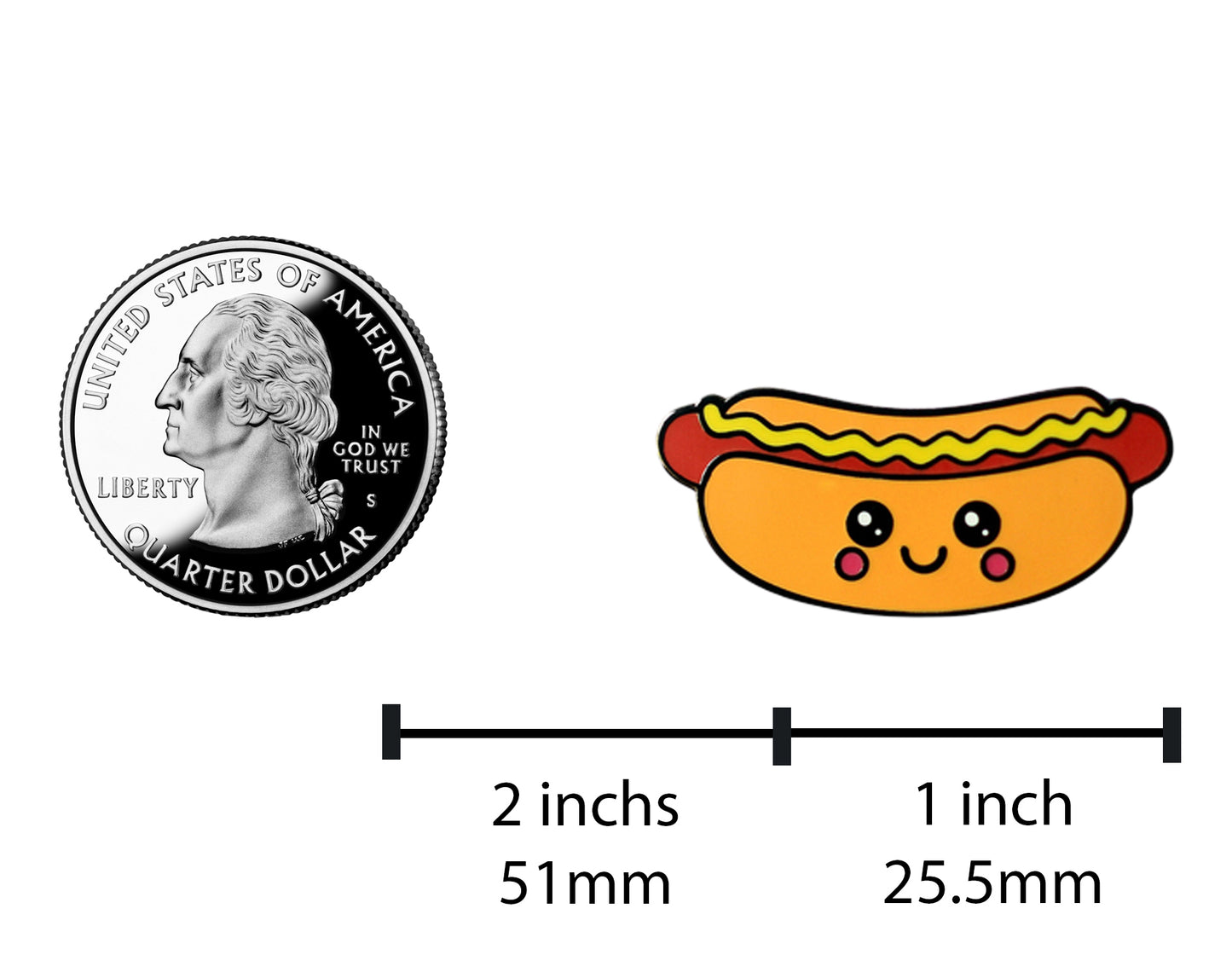 Hot Dog Pin – Super Kawaii Food Enamel Pin